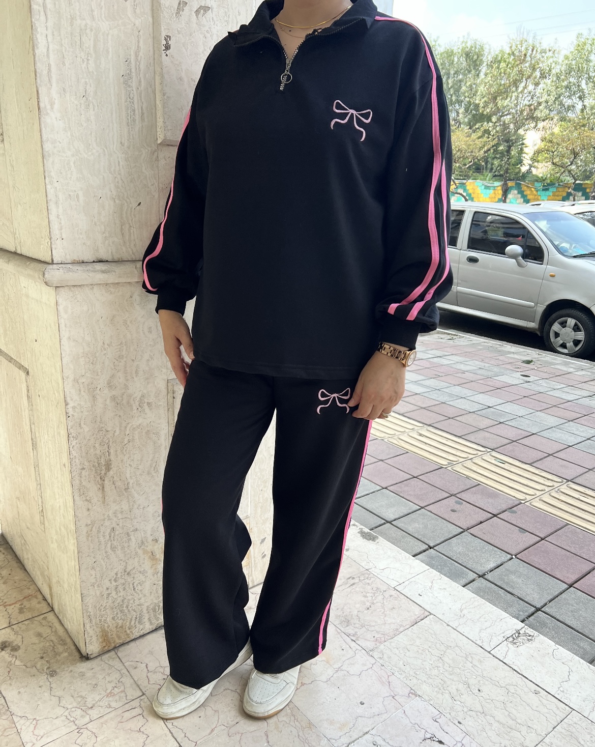 ست دو تیکه پاپیونی